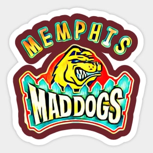 Memphis Mad Dogs Football Sticker